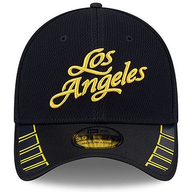 Men's New Era Midnight Blue Los Angeles Rams 2025 Rivalries Collection Fan Pack 39THIRTY Flex Hat