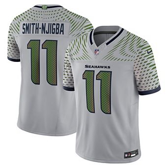 Men's Nike Jaxon Smith-Njigba Wolf Gray Seattle Seahawks 2025 Rivalries Collection Limited Jersey