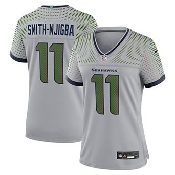 Women's Nike Jaxon Smith-Njigba��Wolf Gray Seattle Seahawks 2025 Rivalries Collection Game Jersey