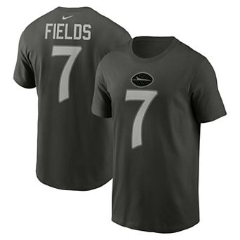 Men's Nike Justin Fields Gotham Green New York Jets 2025 Rivalries Collection Player Name & Number T-Shirt