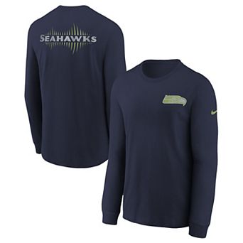 Youth Nike College Navy Seattle Seahawks 2025 Rivalries Collection Long Sleeve T-Shirt