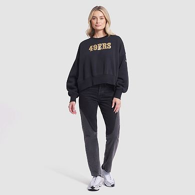 Women's Nike Black San Francisco 49ers 2025 Rivalries Collection Oversized Phoenix Fleece Sweatshirt