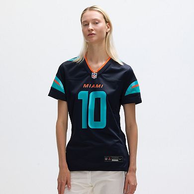 Women's Nike Tyreek Hill Pitch Blue Miami Dolphins 2025 Rivalries Collection Game Jersey