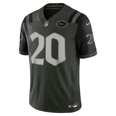 Men's Nike Breece Hall Gotham Green New York Jets 2025 Rivalries Collection Limited Jersey