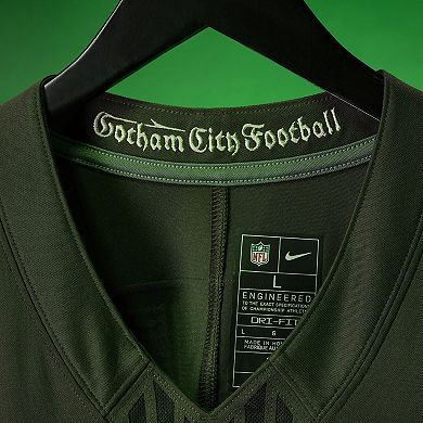 Men's Nike Breece Hall Gotham Green New York Jets 2025 Rivalries Collection Limited Jersey