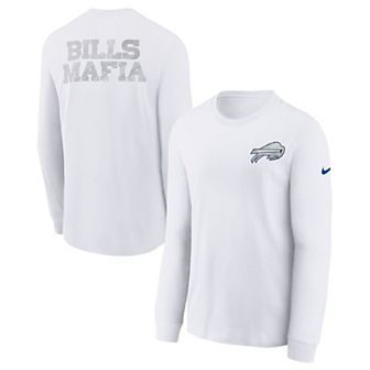 Youth Nike White Buffalo Bills 2025 Rivalries Collection Long Sleeve T-Shirt