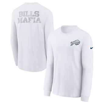 Youth Nike White Buffalo Bills 2025 Rivalries Collection Long Sleeve T-Shirt
