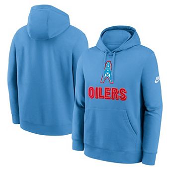 Men's Nike Light Blue Tennessee Titans Best Season Rewind Club Pullover Hoodie