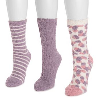 Women's MUK LUKS 3-Pack Cozy Crew Socks