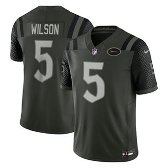 Men's Nike Garrett Wilson Gotham Green New York Jets 2025 Rivalries Collection Limited Jersey