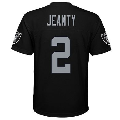 Youth Ashton Jeanty Black Las Vegas Raiders Replica Player Jersey