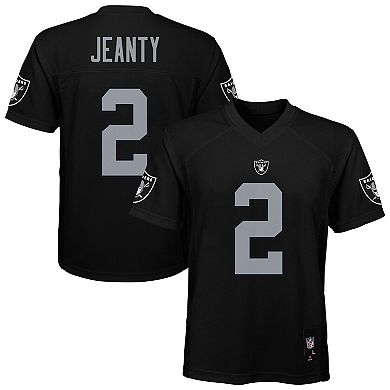 Youth Ashton Jeanty Black Las Vegas Raiders Replica Player Jersey