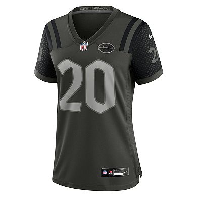 Women's Nike Breece Hall Gotham Green New York Jets 2025 Rivalries Collection Game Jersey