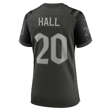 Women's Nike Breece Hall Gotham Green New York Jets 2025 Rivalries Collection Game Jersey