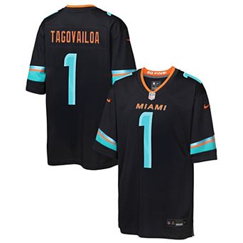 Youth Nike Tua Tagovailoa Pitch Blue Miami Dolphins 2025 Rivalries Collection Game Jersey