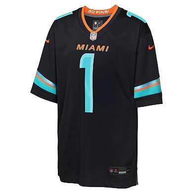Youth Nike Tua Tagovailoa Pitch Blue Miami Dolphins 2025 Rivalries Collection Game Jersey