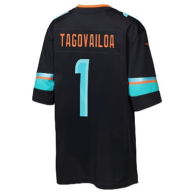 Youth Nike Tua Tagovailoa Pitch Blue Miami Dolphins 2025 Rivalries Collection Game Jersey