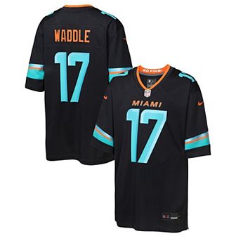 Youth Nike Jaylen Waddle Pitch Blue Miami Dolphins 2025 Rivalries Collection Game Jersey