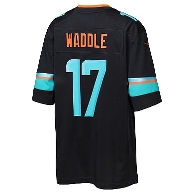 Youth Nike Jaylen Waddle Pitch Blue Miami Dolphins 2025 Rivalries Collection Game Jersey