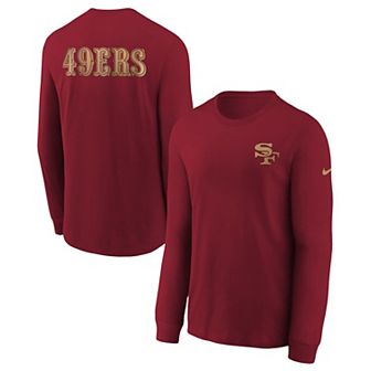 Youth Nike Scarlet San Francisco 49ers 2025 Rivalries Collection Long Sleeve T-Shirt