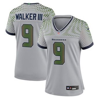 Women's Nike Kenneth Walker III��Wolf Gray Seattle Seahawks 2025 Rivalries Collection Game Jersey