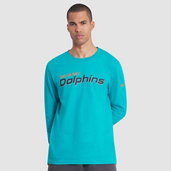 Men's Nike Turbo Green Miami Dolphins 2025 Rivalries Collection Essential Long Sleeve T-Shirt