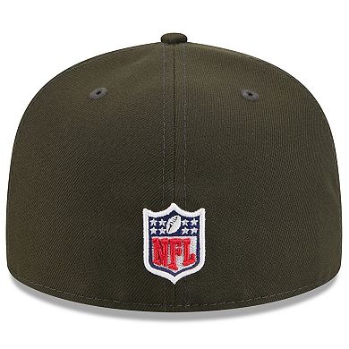 Men's New Era Gotham Green New York Jets 2025 Rivalries Collection Sideline Rope 59FIFTY Fitted Hat