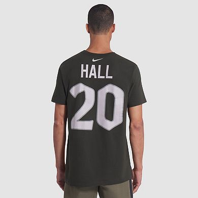Men's Nike Breece Hall Gotham Green New York Jets 2025 Rivalries Collection Player Name & Number T-Shirt