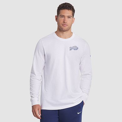 Men's Nike White Buffalo Bills 2025 Rivalries Collection Essential Long Sleeve T-Shirt