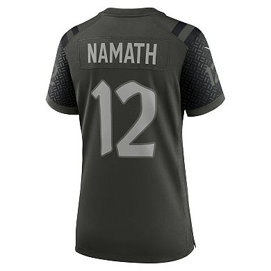 Women's Nike Joe Namath Gotham Green New York Jets 2025 Rivalries Collection Retired Player Game Jersey