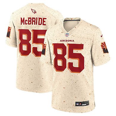 Men's Nike Trey McBride Natural Arizona Cardinals 2025 Rivalries Collection Game Jersey