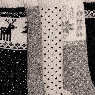 Women's MUK LUKS 5-Pack Wool Boot Socks