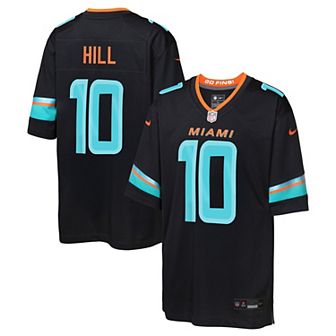 Youth Nike Tyreek Hill Pitch Blue Miami Dolphins 2025 Rivalries Collection Game Jersey