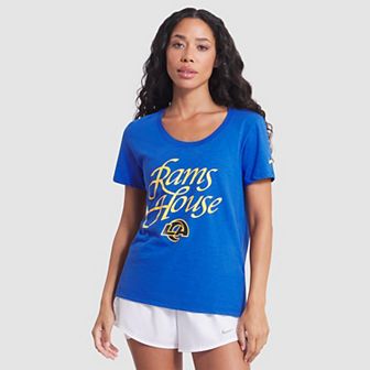 Women's Nike Royal Los Angeles Rams 2025 Rivalries Collection Slub Dri-FIT T-Shirt