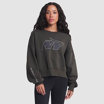 Women's Nike Gotham Green New York Jets 2025 Rivalries Collection Oversized Phoenix Fleece Sweatshirt