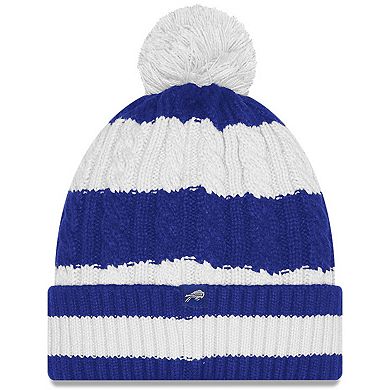 Women's New Era Royal Buffalo Bills 2025 Rivalries Collection Braided Cuffed Knit Hat with Pom