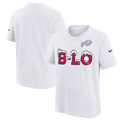 Youth Nike White Buffalo Bills 2025 Rivalries Collection T-Shirt