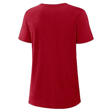 Women's Nike Scarlet San Francisco 49ers 2025 Rivalries Collection Slub Dri-FIT T-Shirt