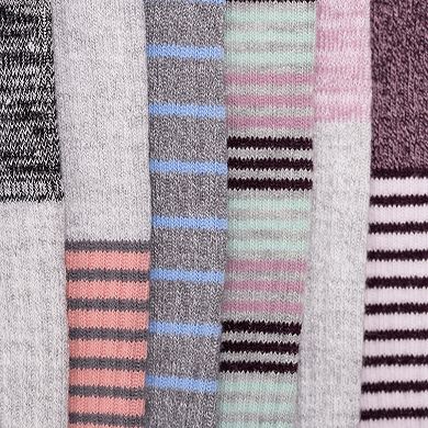 Women's MUK LUKS 6-Pack Knee-High Compression Socks