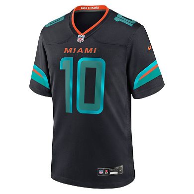 Men's Nike Tyreek Hill Pitch Blue Miami Dolphins 2025 Rivalries Collection Game Jersey