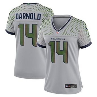 Women's Nike Sam Darnold��Wolf Gray Seattle Seahawks 2025 Rivalries Collection Game Jersey