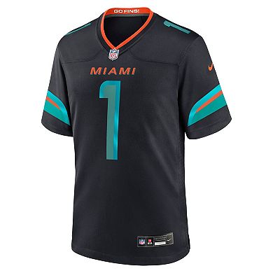 Men's Nike Tua Tagovailoa Pitch Blue Miami Dolphins 2025 Rivalries Collection Game Jersey