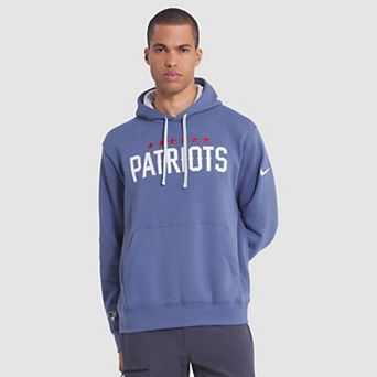 Men's Nike Storm Blue New England Patriots 2025 Rivalries Collection Club Hoodie