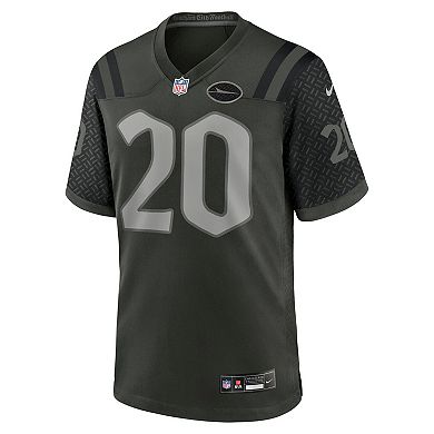 Men's Nike Breece Hall Gotham Green New York Jets 2025 Rivalries Collection Game Jersey
