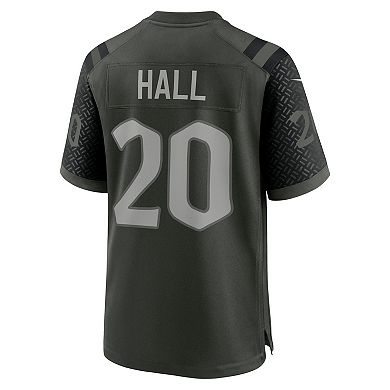 Men's Nike Breece Hall Gotham Green New York Jets 2025 Rivalries Collection Game Jersey