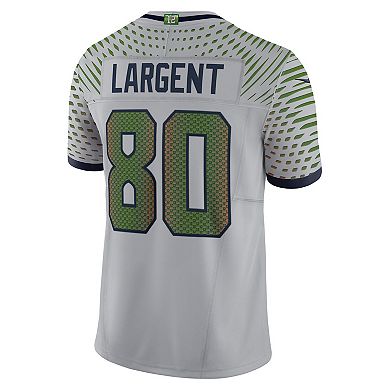 Men's Nike Steve Largent Wolf Gray Seattle Seahawks 2025 Rivalries Collection Retired Player Limited Jersey
