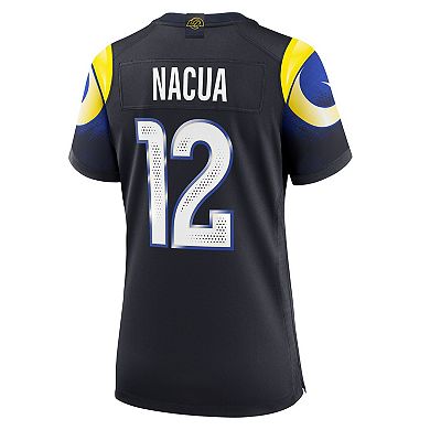 Women's Nike Puka Nacua Midnight Blue Los Angeles Rams 2025 Rivalries Collection Game Jersey