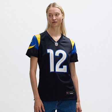 Women's Nike Puka Nacua Midnight Blue Los Angeles Rams 2025 Rivalries Collection Game Jersey