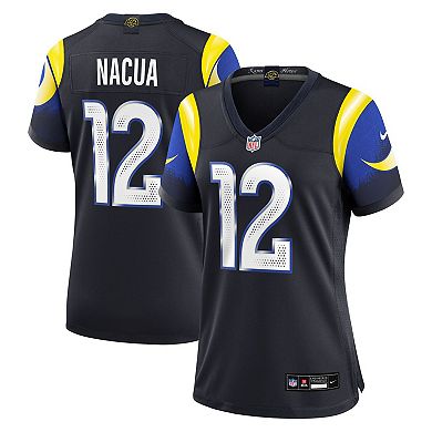 Women's Nike Puka Nacua Midnight Blue Los Angeles Rams 2025 Rivalries Collection Game Jersey
