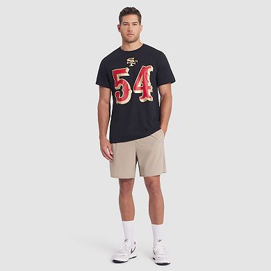 Men's Nike Fred Warner Black San Francisco 49ers 2025 Rivalries Collection Player Name & Number T-Shirt